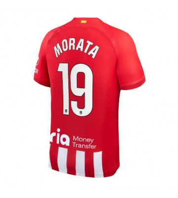 Atletico Madrid Alvaro Morata #19 Koszulka Podstawowych 2023-24 Krótki Rękaw